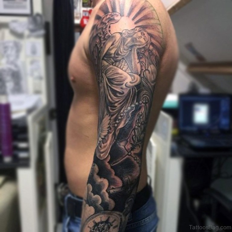 armor sleeve tattoos for men 0075