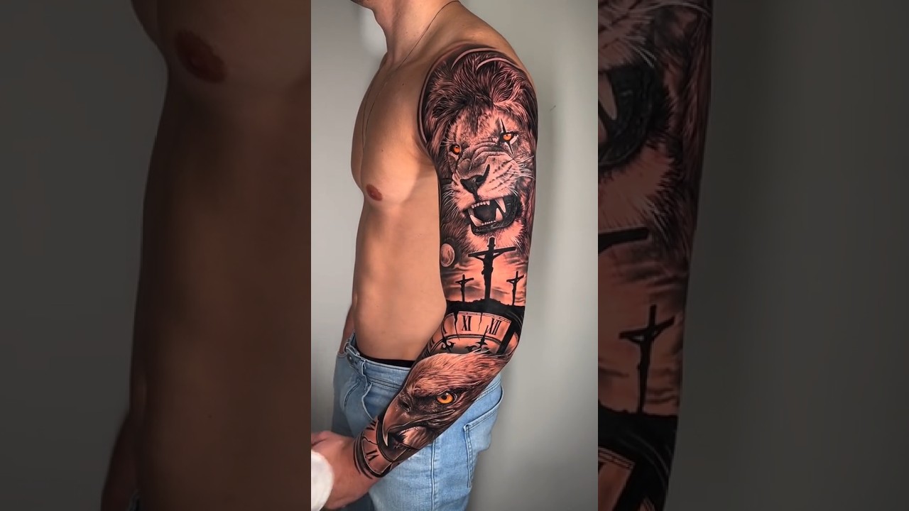 armor sleeve tattoos for men 0077