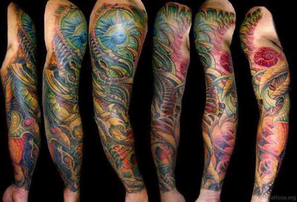 armor sleeve tattoos for men 0095