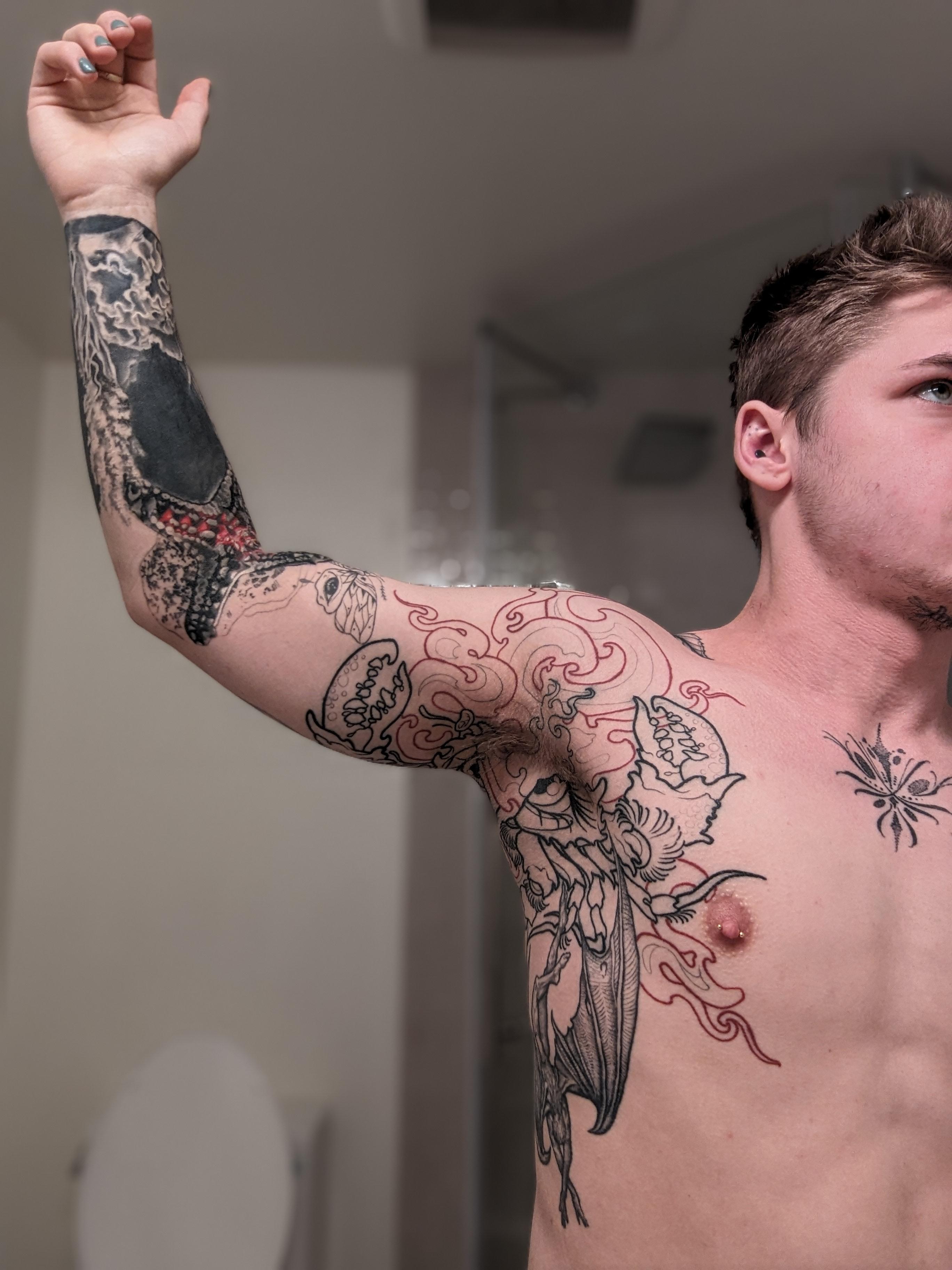 armpit tattoos for men symbolism