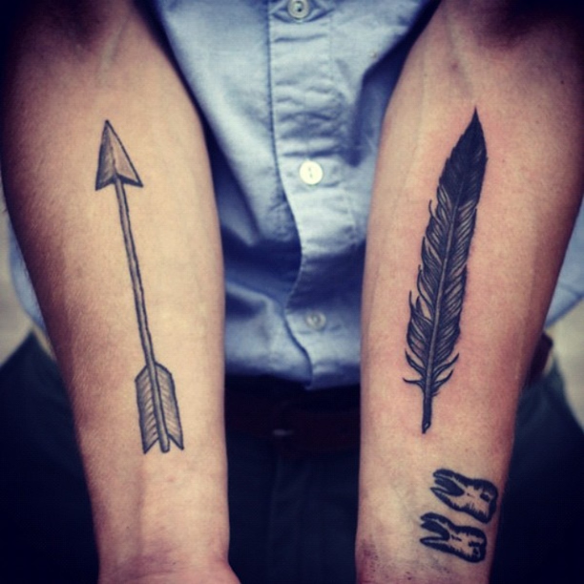 arrowhead tattoos for men 0018