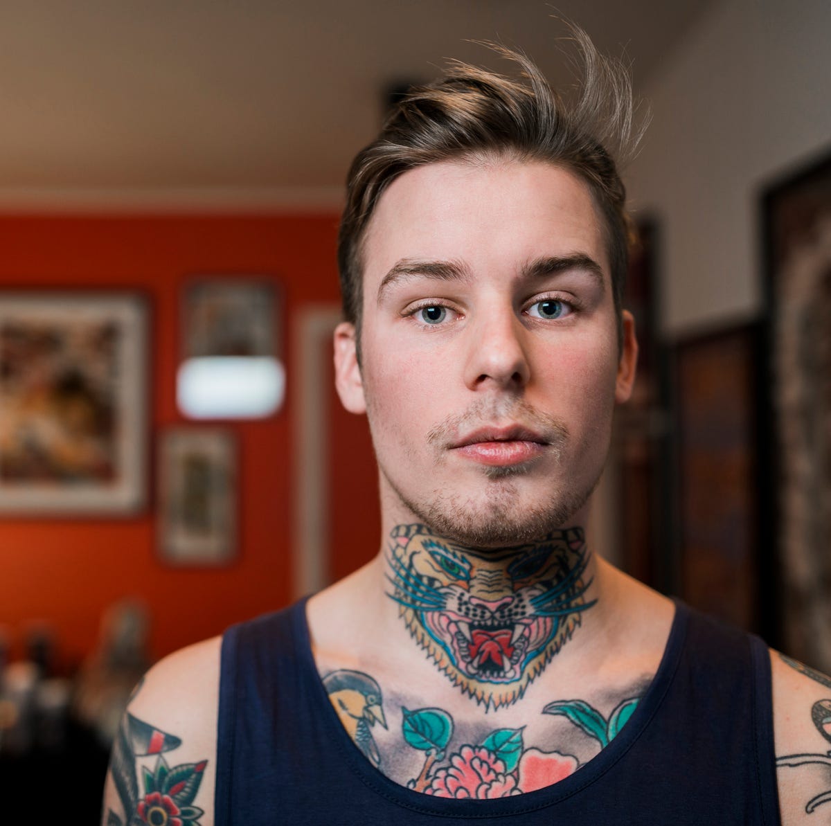 artist recommendations for face tattoos for men Cross