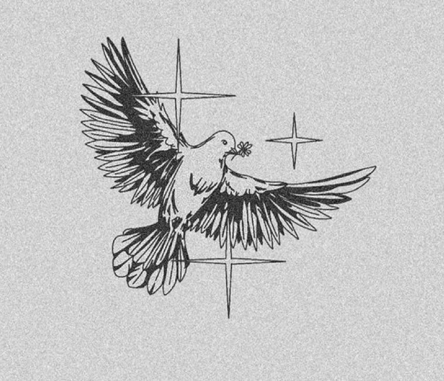 artistic dove tattoos for men