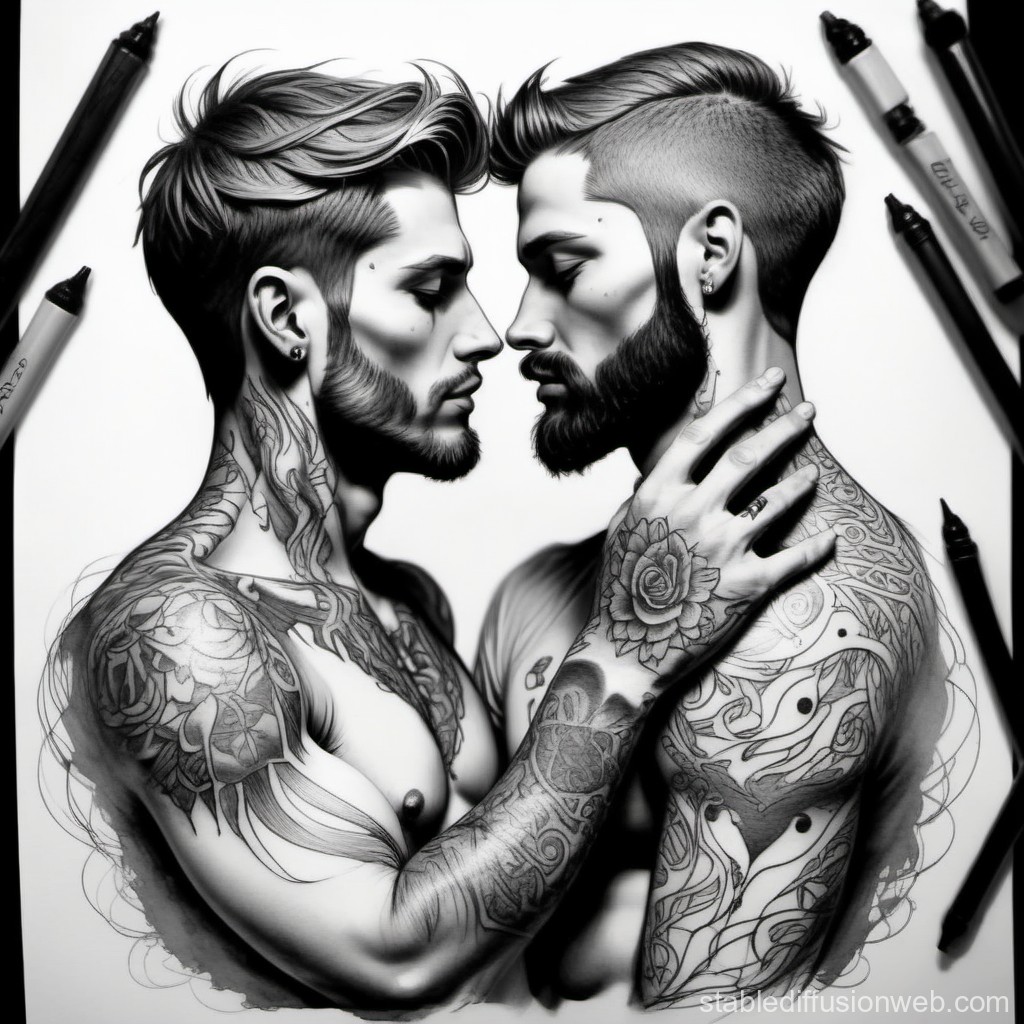 artistic gay tattoos for men expressions