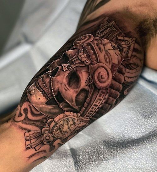 artistic interpretations of Catholic tattoos for men