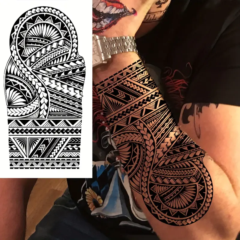 artistic tribal tattoos for men forearm