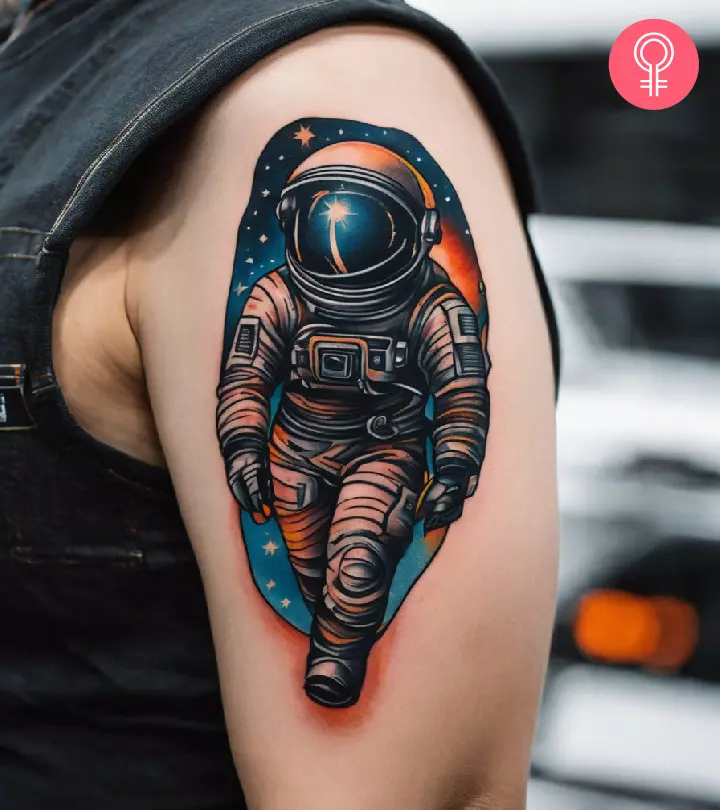 astronaut tattoos for men 0012