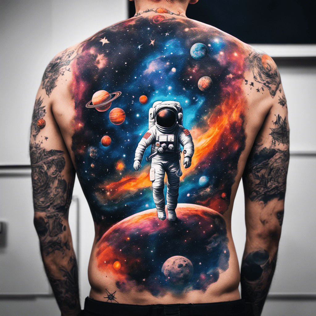 astronaut tattoos for men 0015