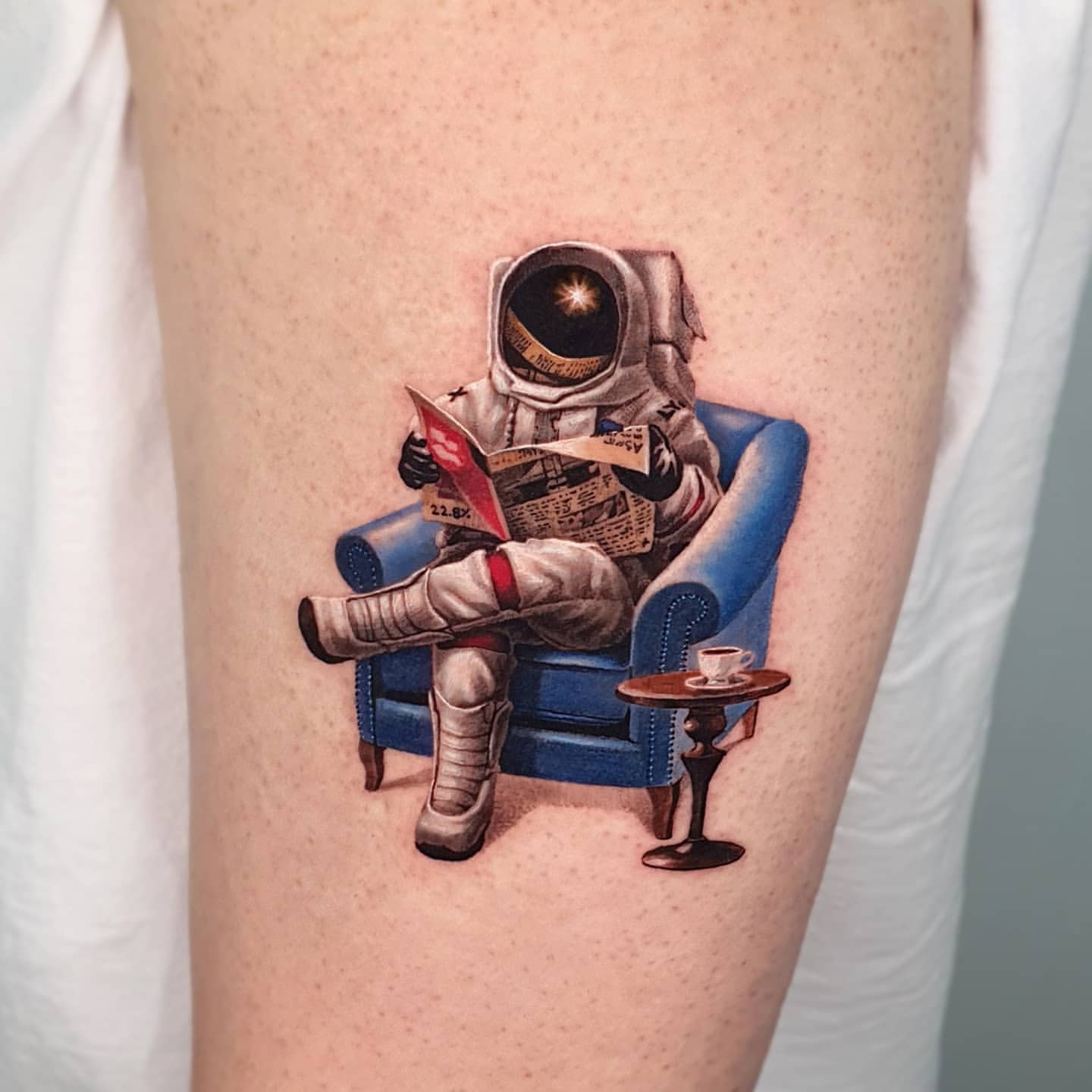 astronaut tattoos for men 0018