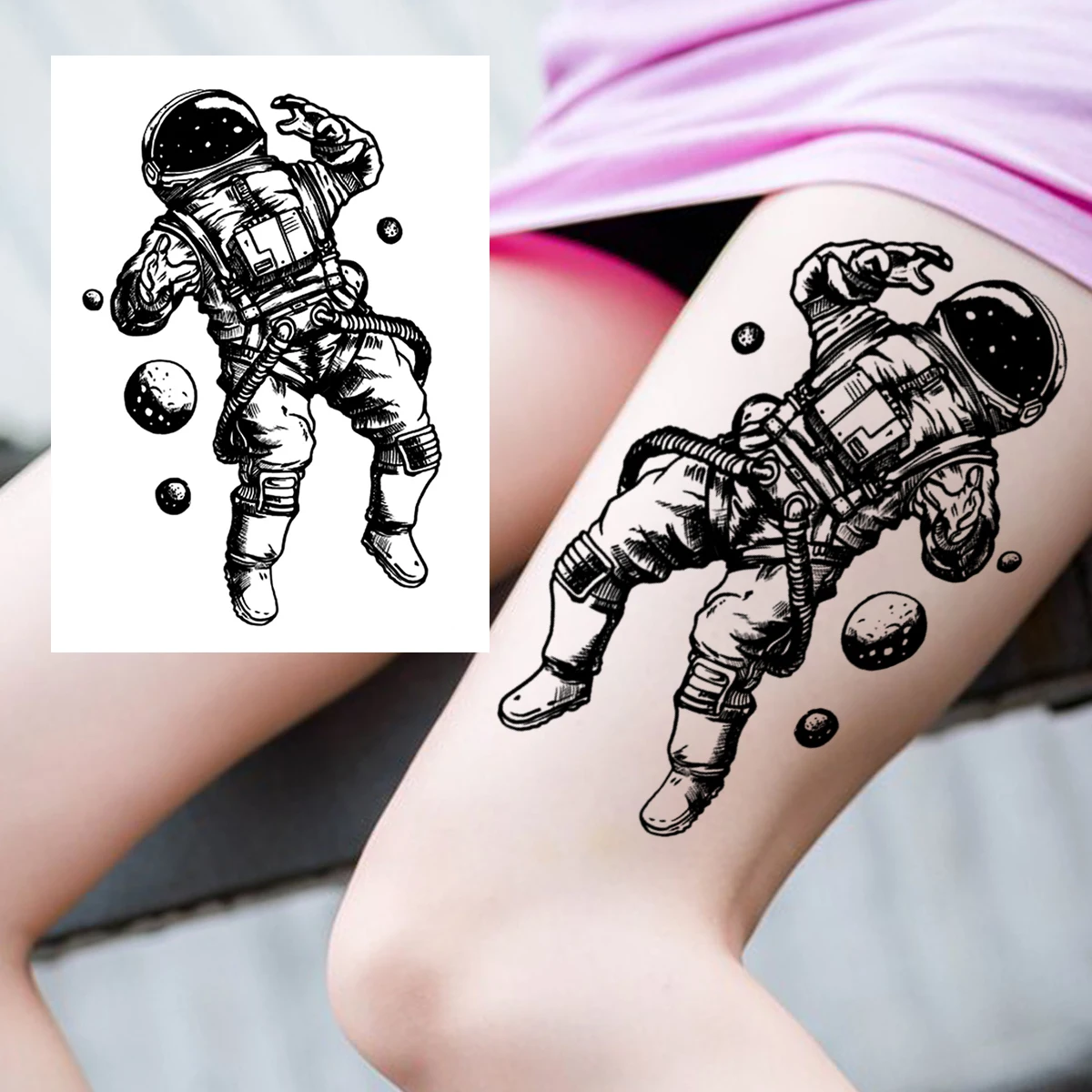 astronaut tattoos for men 0020