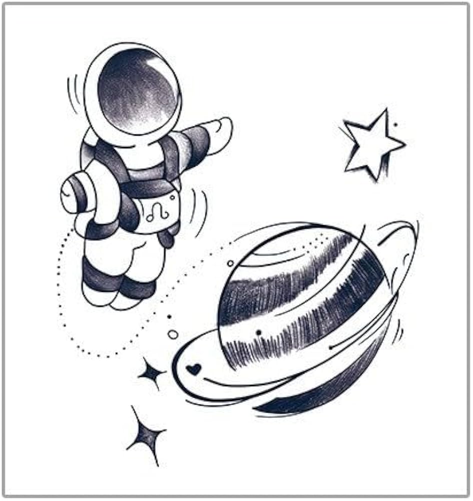 astronaut tattoos for men 0025