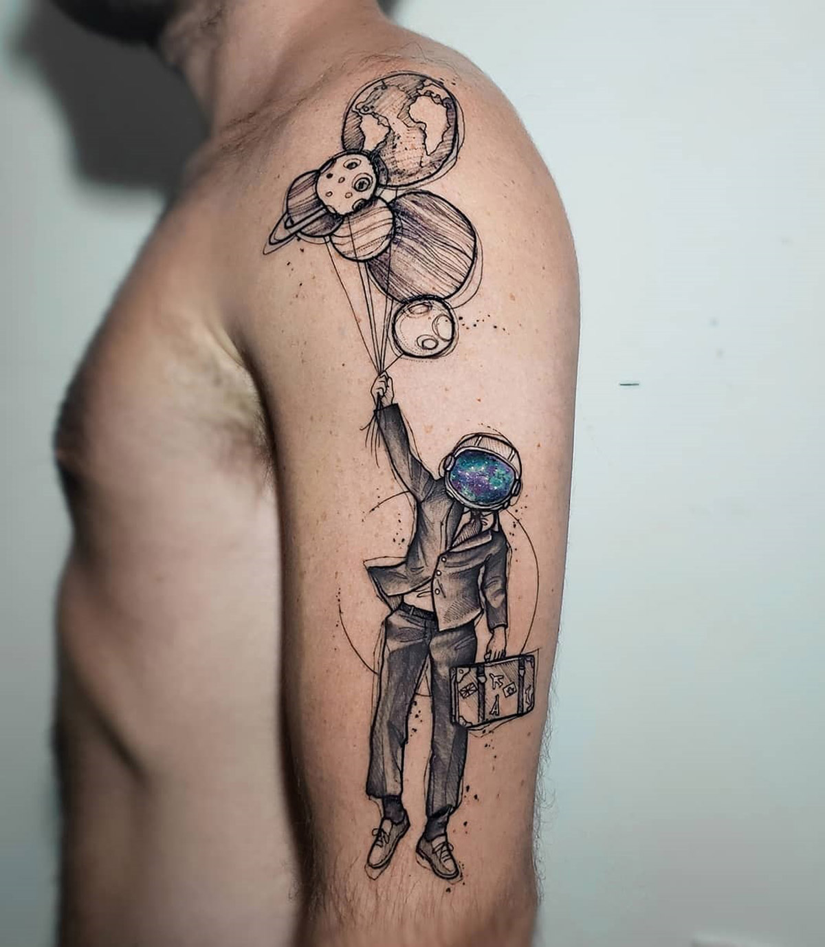 astronaut tattoos for men 0029