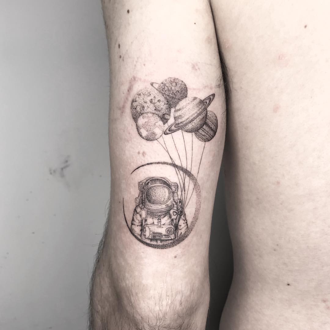 astronaut tattoos for men 0035