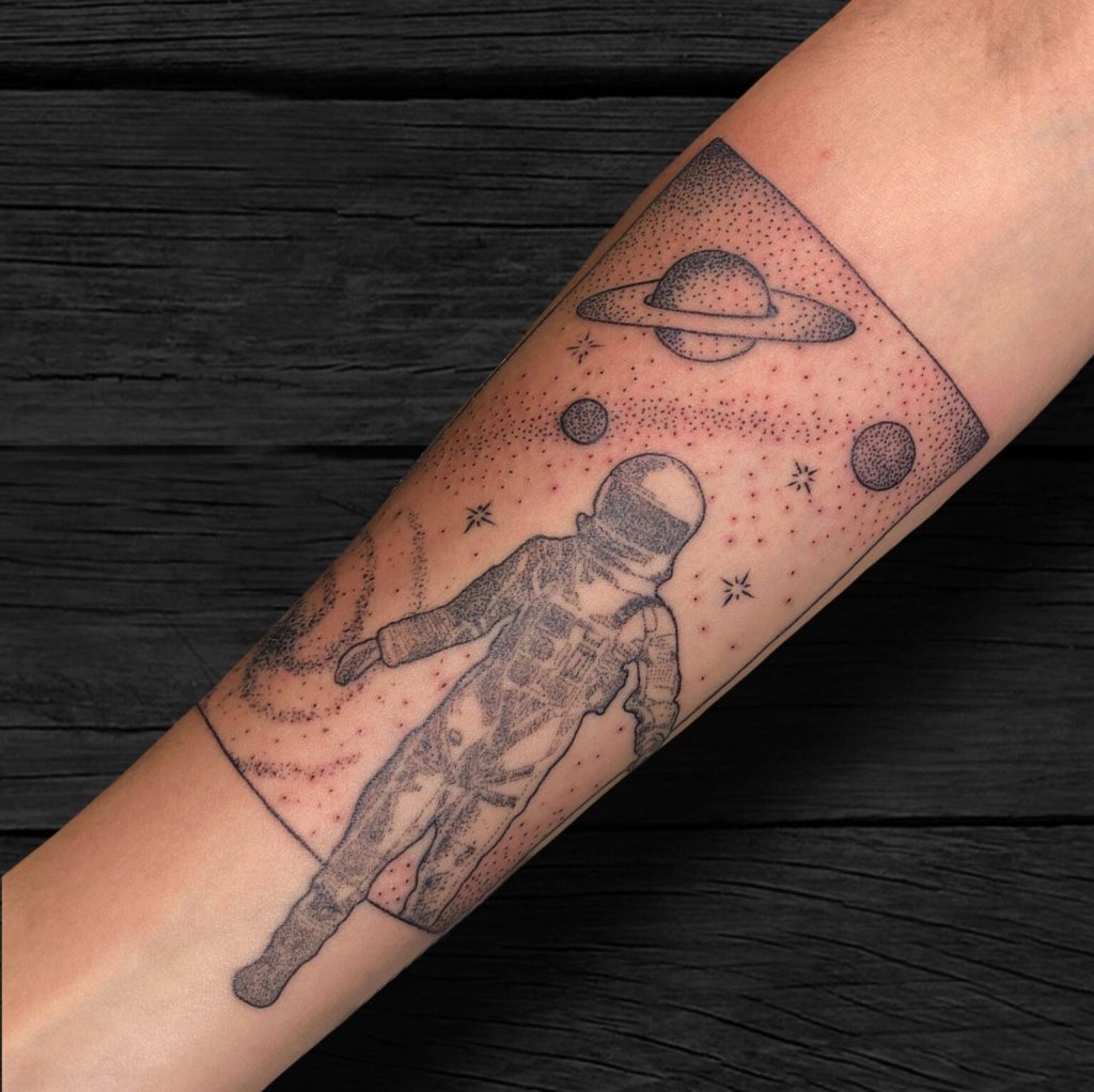 astronaut tattoos for men 0036