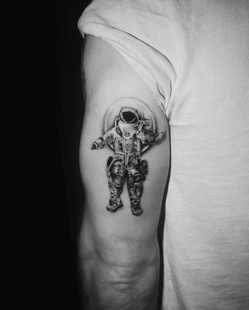 astronaut tattoos for men 0049