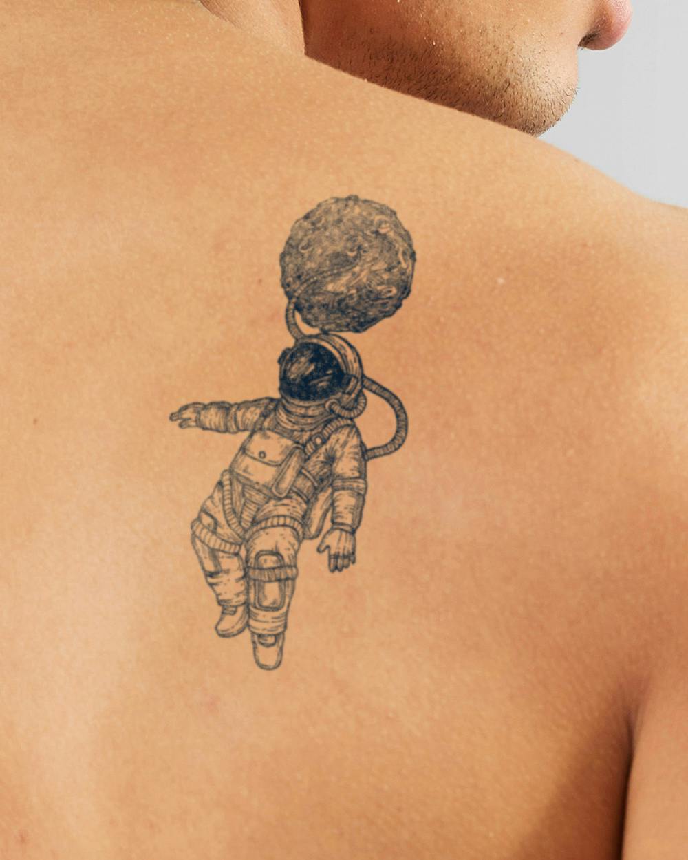 astronaut tattoos for men 0093