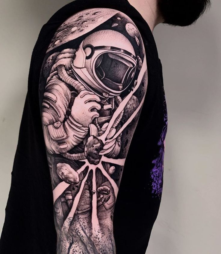 astronaut tattoos for men 0095