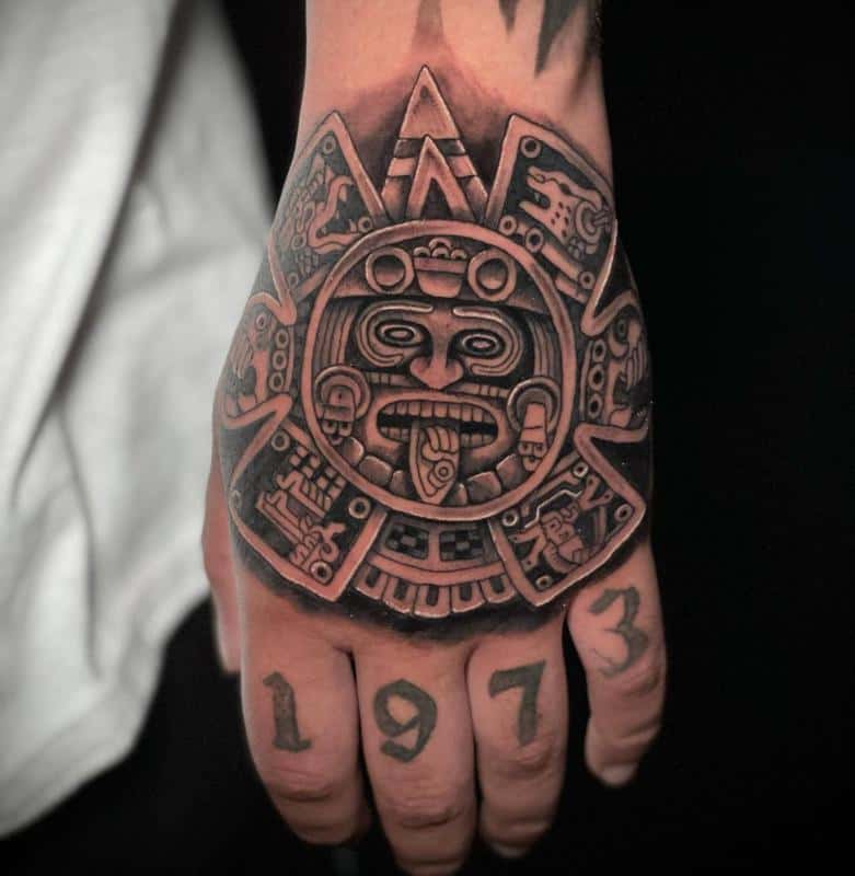 aztec forearm tattoos for men 0018