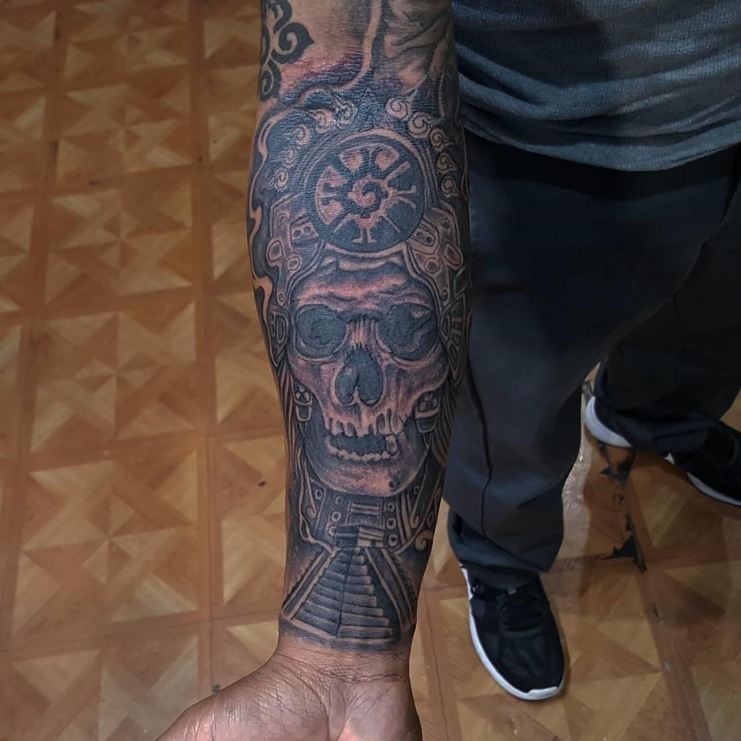 aztec forearm tattoos for men 0031