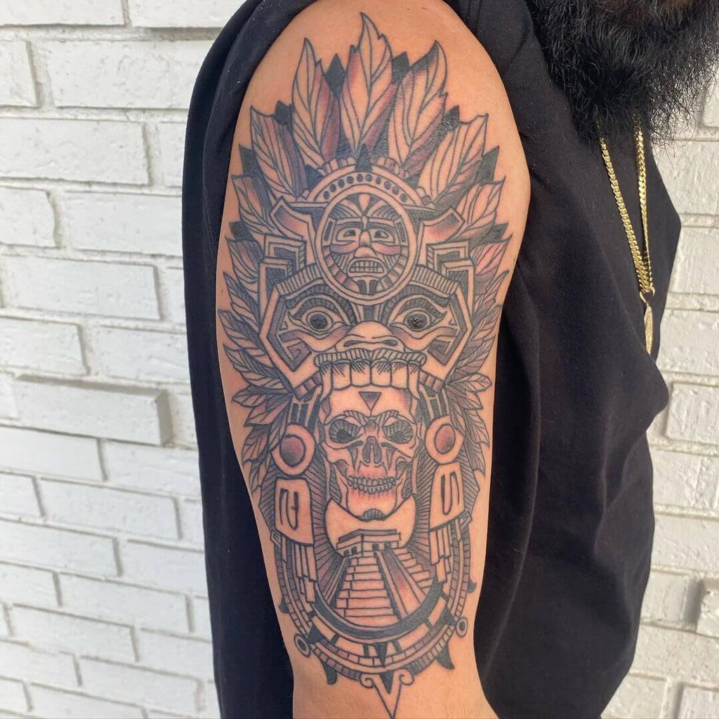 aztec forearm tattoos for men 0033