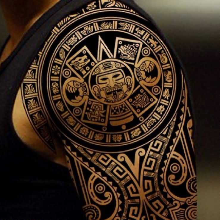 aztec forearm tattoos for men 0035