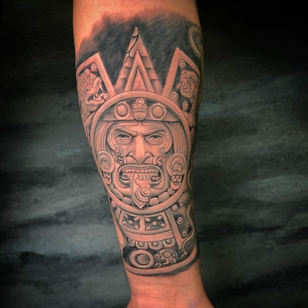 aztec forearm tattoos for men 0050