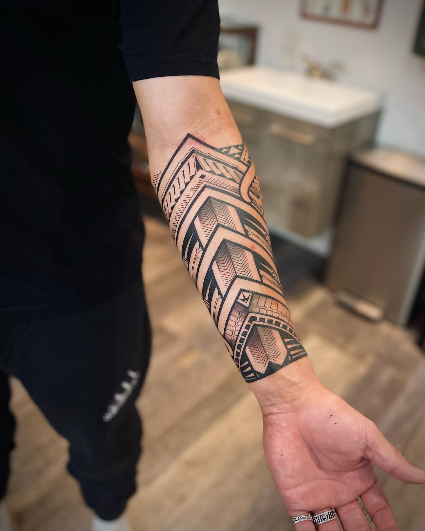 aztec forearm tattoos for men 0054