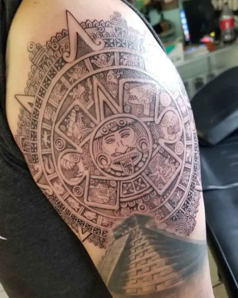 aztec forearm tattoos for men 0064