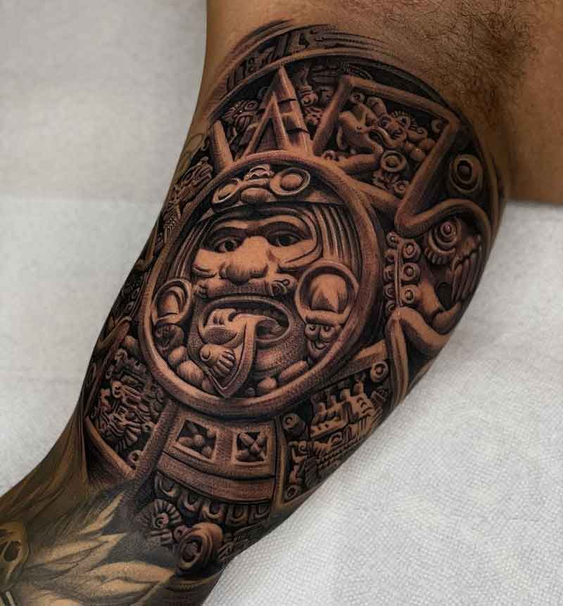 aztec forearm tattoos for men 0076