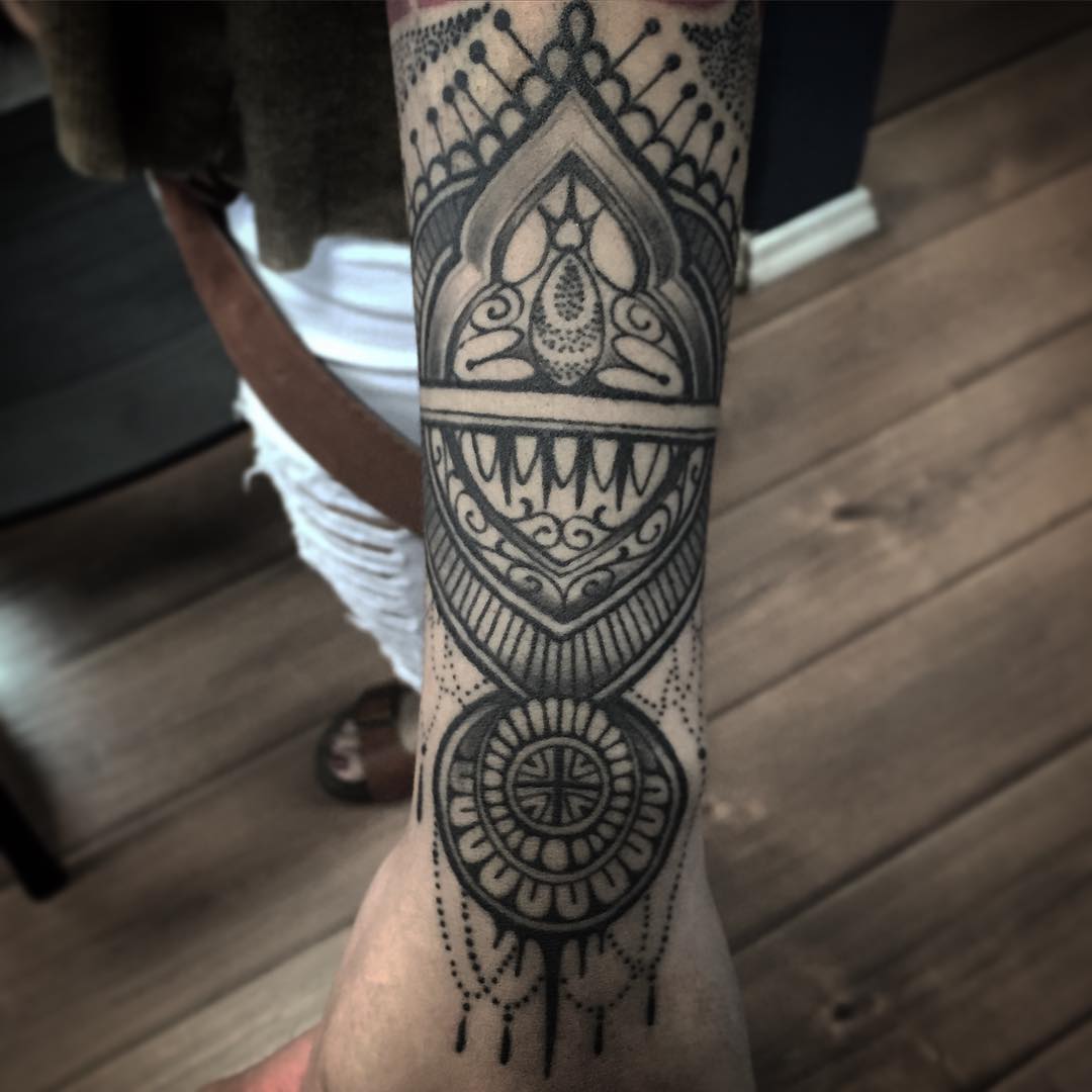 aztec forearm tattoos for men 0080