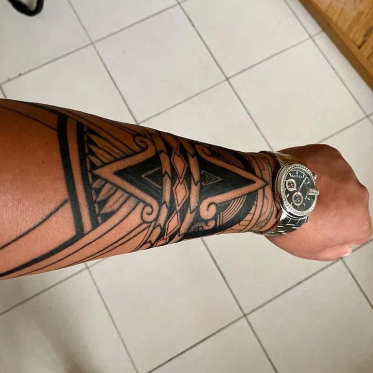 aztec forearm tattoos for men 0086