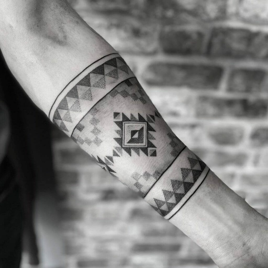 aztec forearm tattoos for men 0088