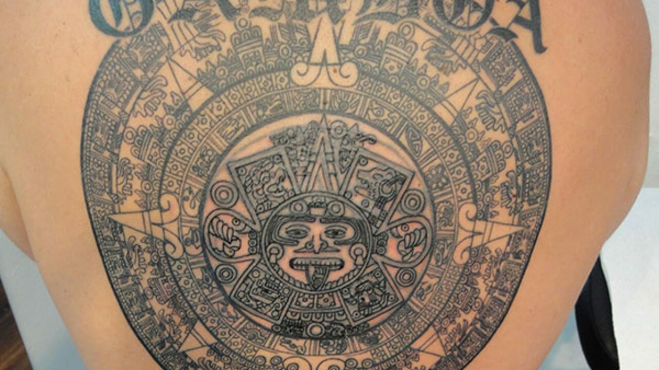 aztec forearm tattoos for men 0099