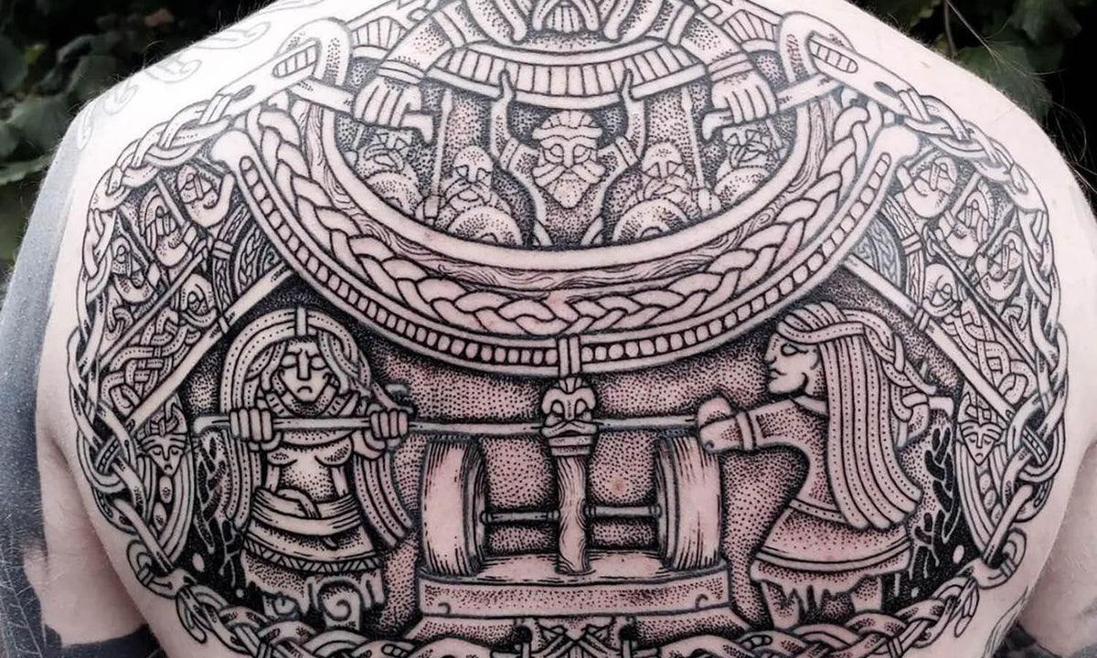 Aztec warrior chest tattoos for men 0061