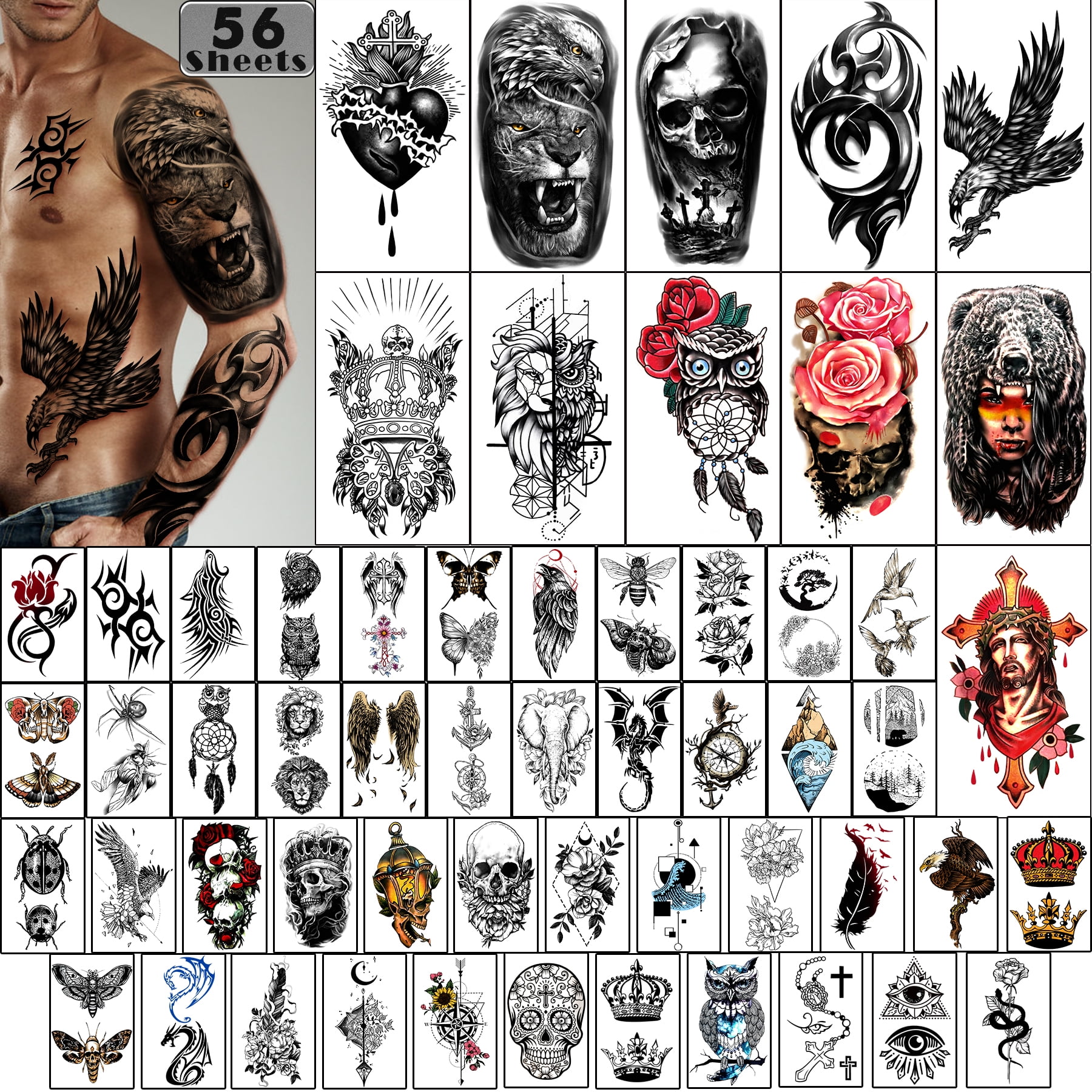 Aztec warrior chest tattoos for men 0069