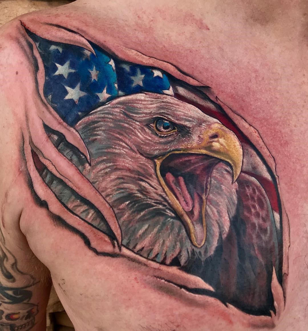 back eagle tattoos for men 0020