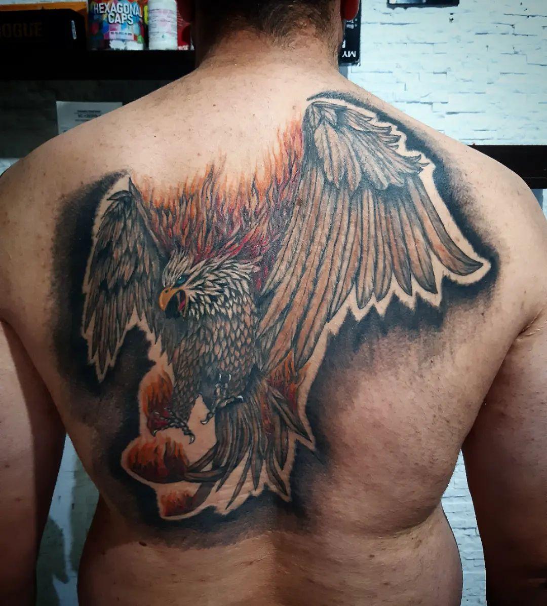 back eagle tattoos for men 0024