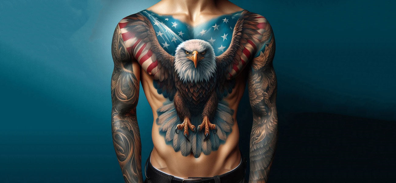 back eagle tattoos for men 0025