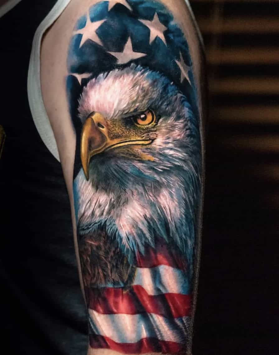 back eagle tattoos for men 0044