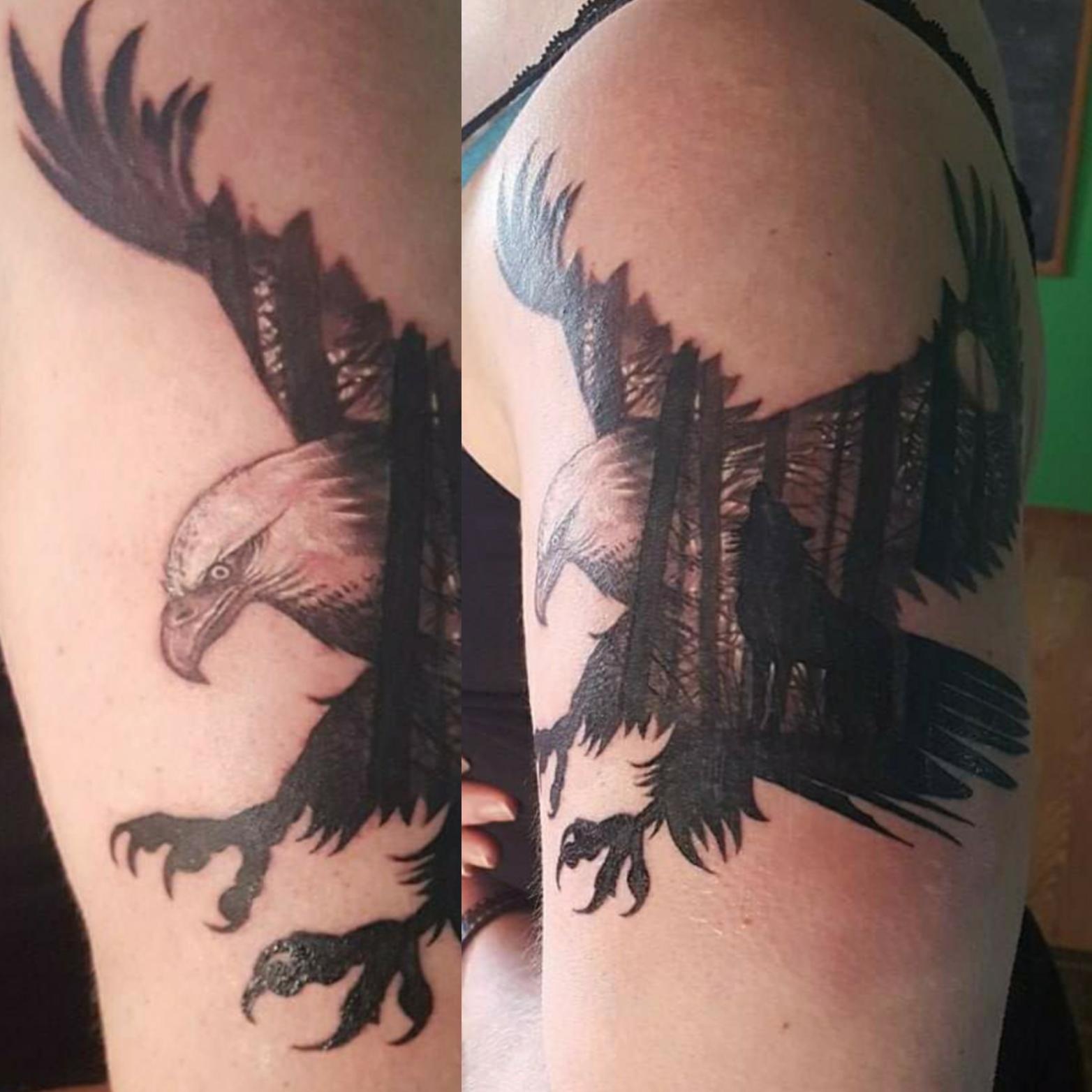 back eagle tattoos for men 0052