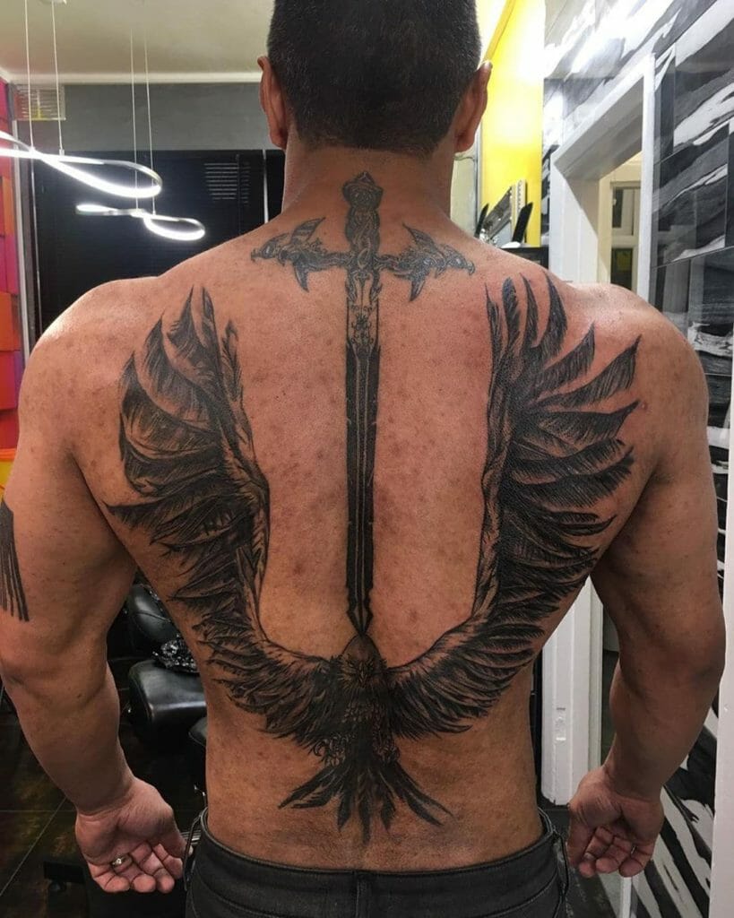 back eagle tattoos for men 0068