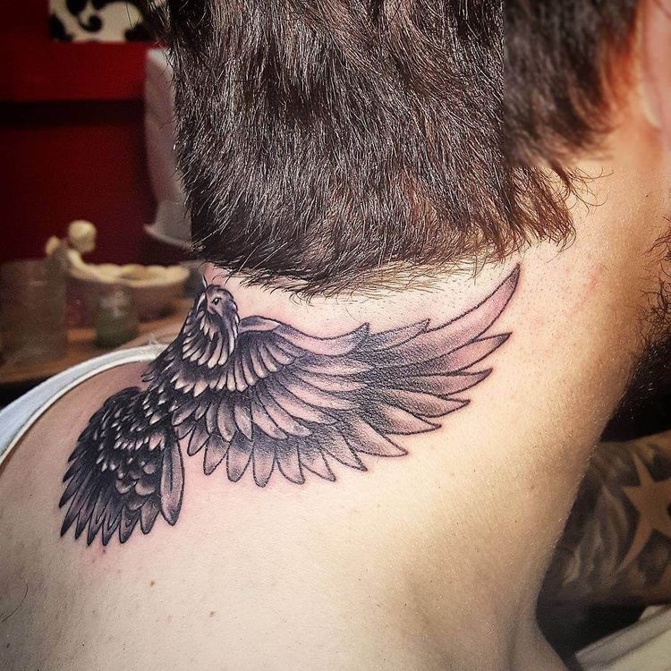 back eagle tattoos for men 0082