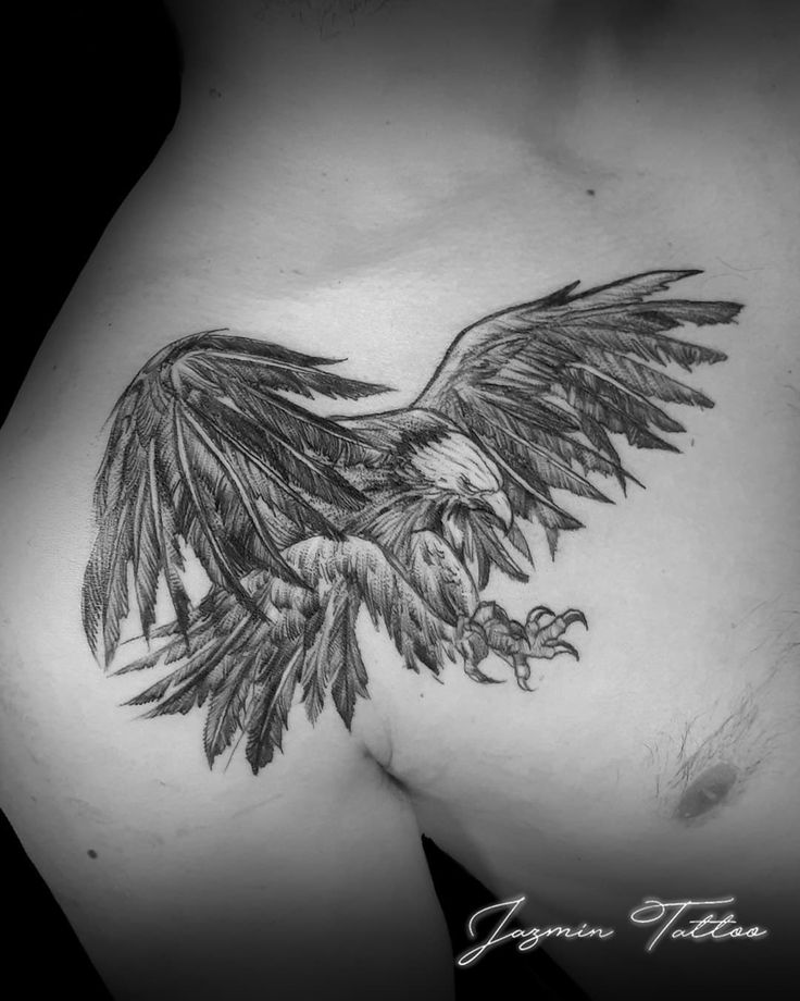 back eagle tattoos for men 0098