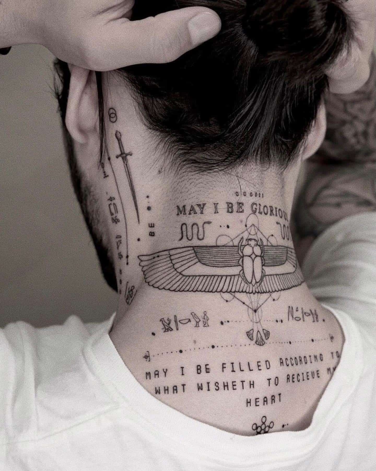 back of neck tattoos for men 0037