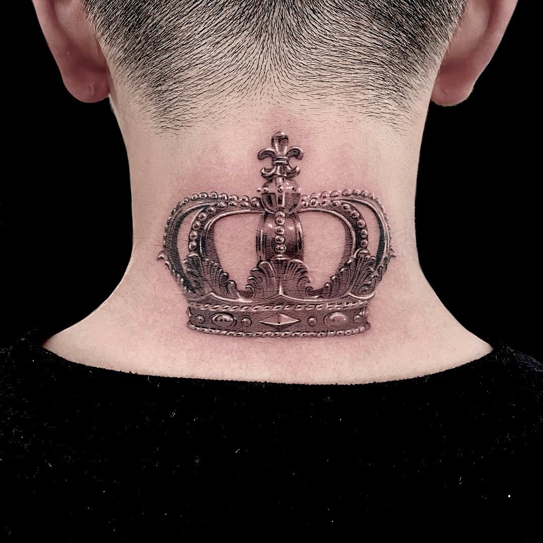 back of neck tattoos for men 0050