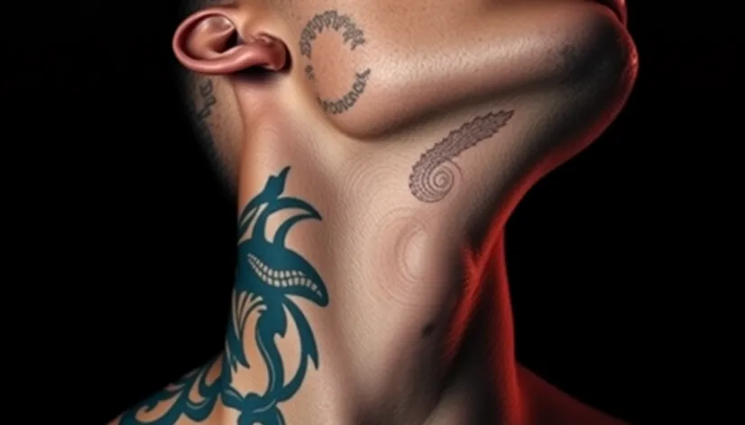 back of neck tattoos for men 0070