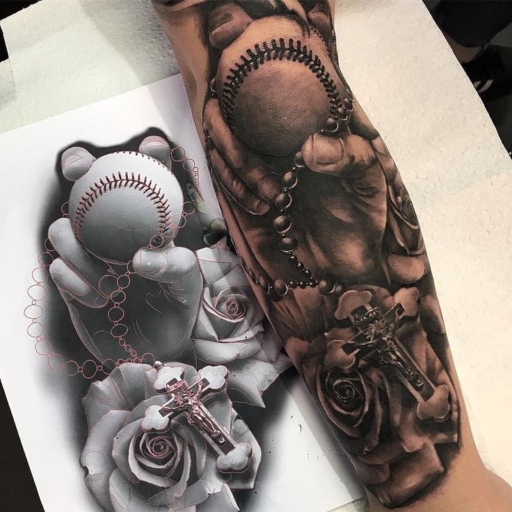 baseball tattoos for men ideas