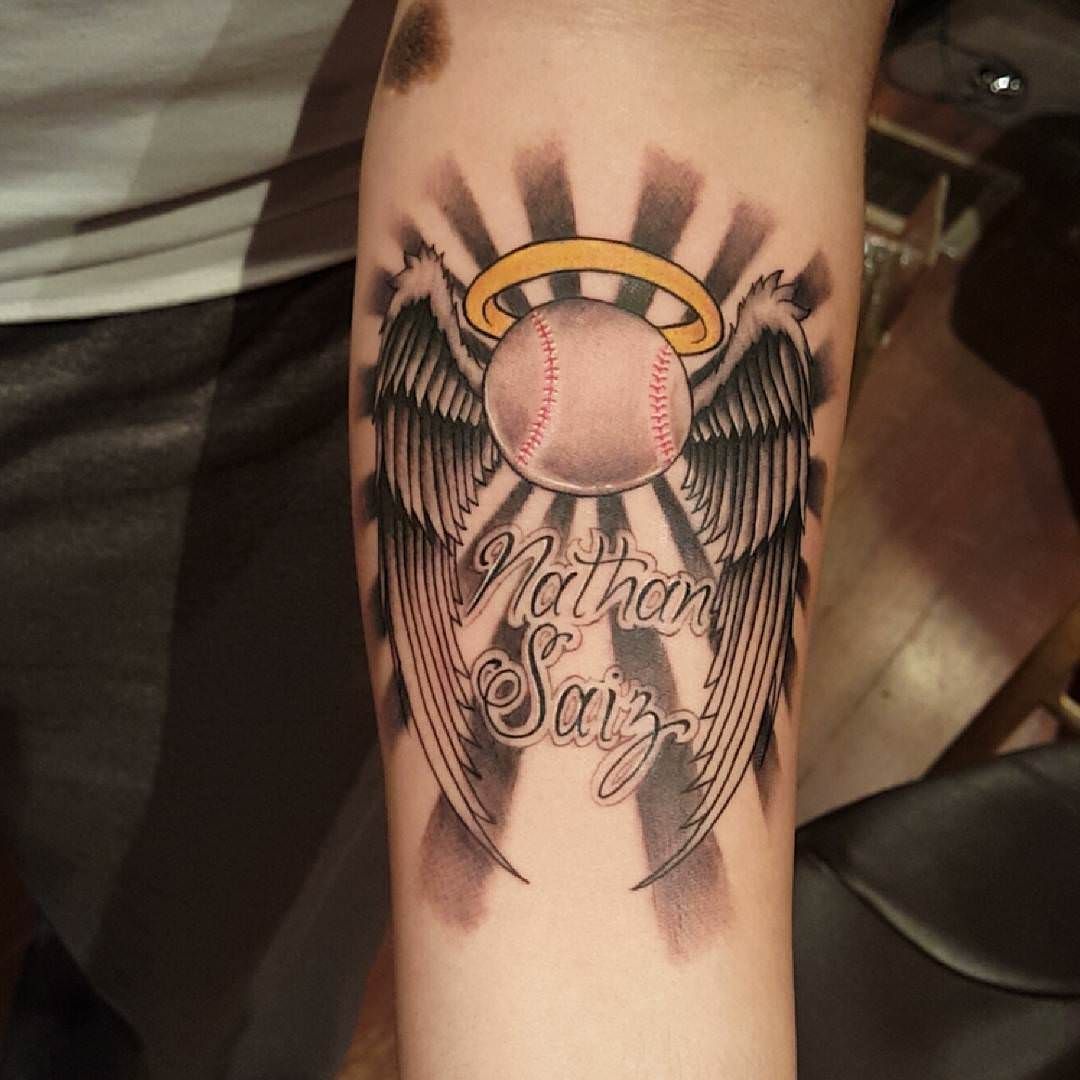 baseball tattoos for men 0011