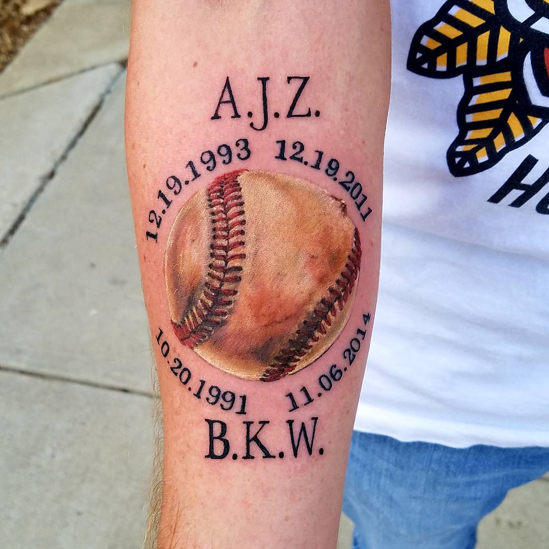 baseball tattoos for men 0016