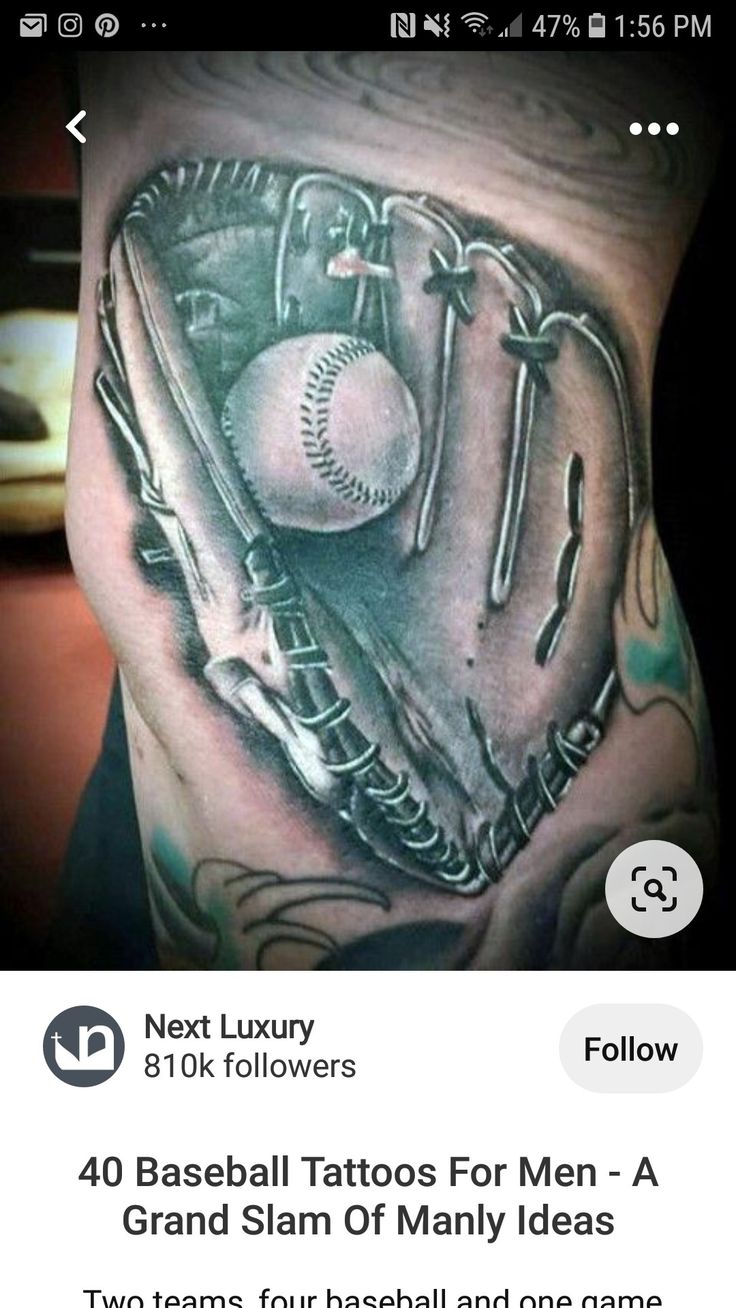 baseball tattoos for men 0019